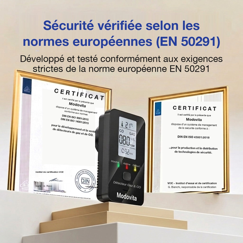 Sécurité vérifiée selon la norme européenne EN 50291